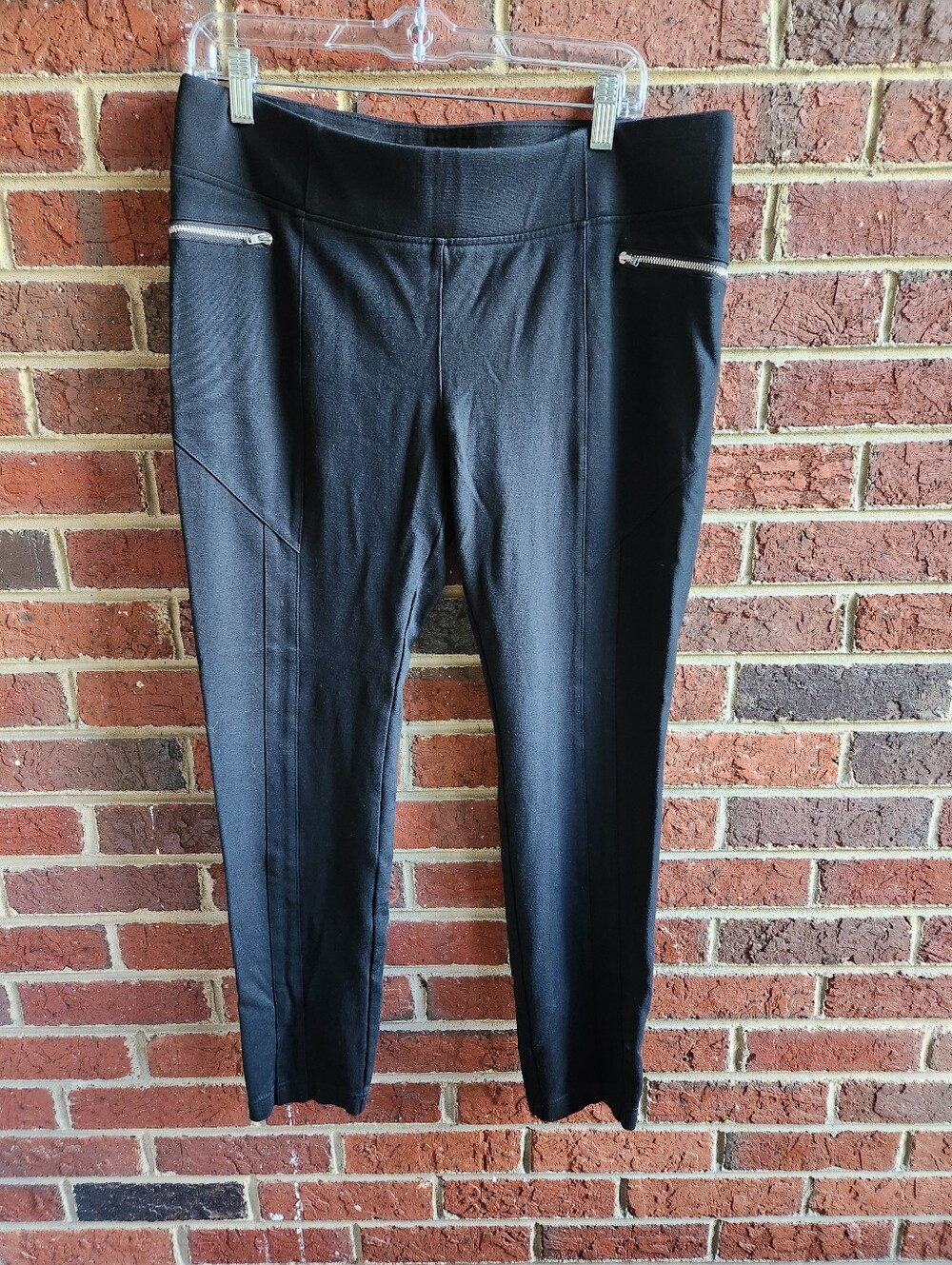 INC International Concepts Black Ponte Stretch Leggings
